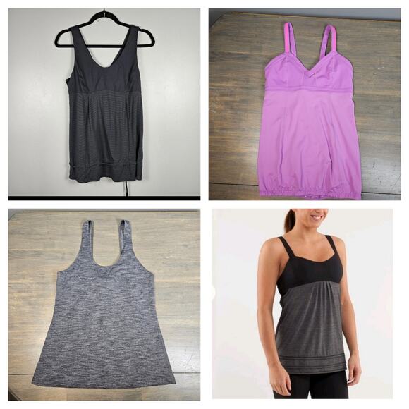 Lululemon Bundle of 4 Tank Tops Womens Size 6 Athleisure Yoga Running - Picture 1 of 16
